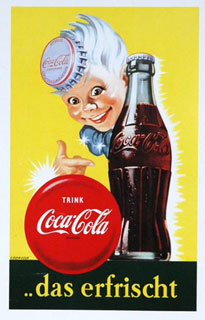 coca cola poster 1950